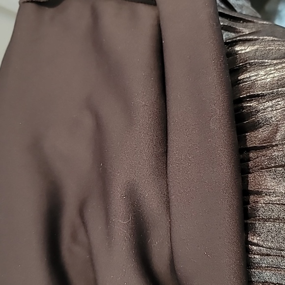 Shimmering Dark Silver Blouson Blouse - Picture 9 of 11